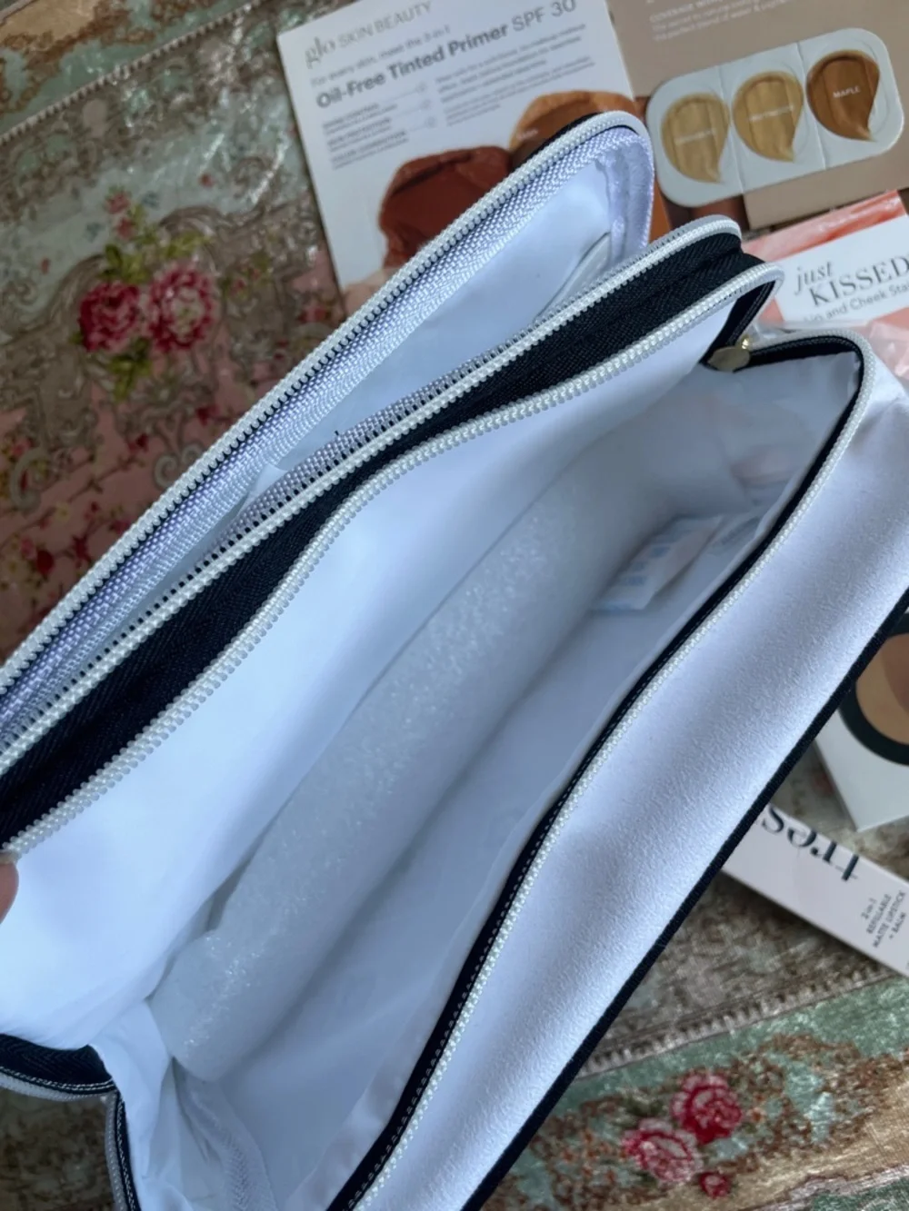 Clean Beauty bundle with makeup bag